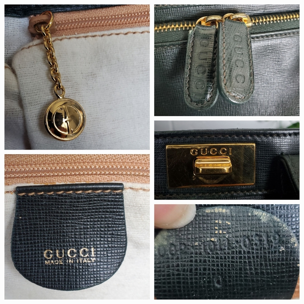 Gucci Structured Green Leather Bag - Picture 11 of 17